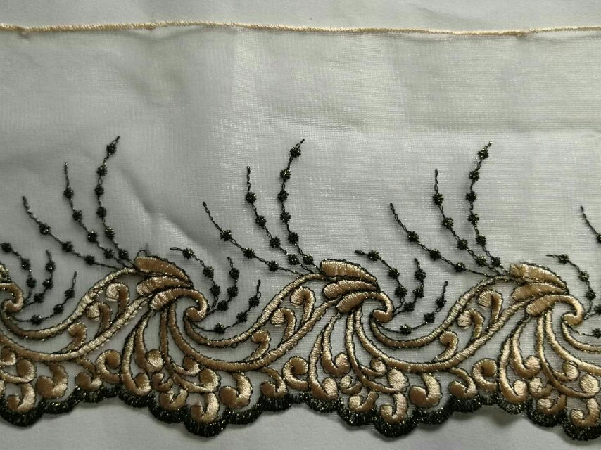 Embroidered lace clothing accessories, nylon lace home accessories, lace bestsellers