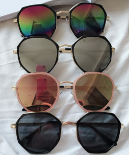 New anti-ultraviolet Korean-style trendy polarized sunglasses, round face retro Harajuku style glasses details Picture