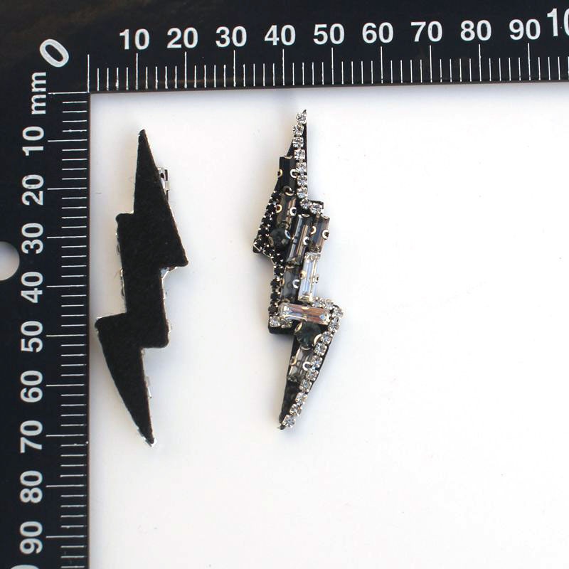 Lightning pattern mesh rubber jewelry accessories, clothing jewelry accessories, DIY handmade jewelry Specification image