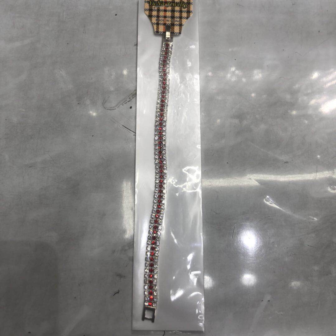 厂家直销铜电镀镶水钻手链