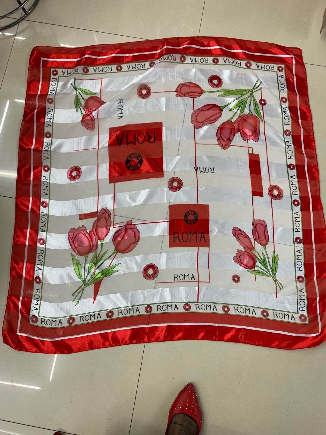Women's Scarf Everything Explosive Headscarf Color T-Square Scarf
