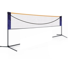 便携式羽毛球网架羽毛球网架便携式标准移动式家用比赛户外羽毛球架气排球网架网柱