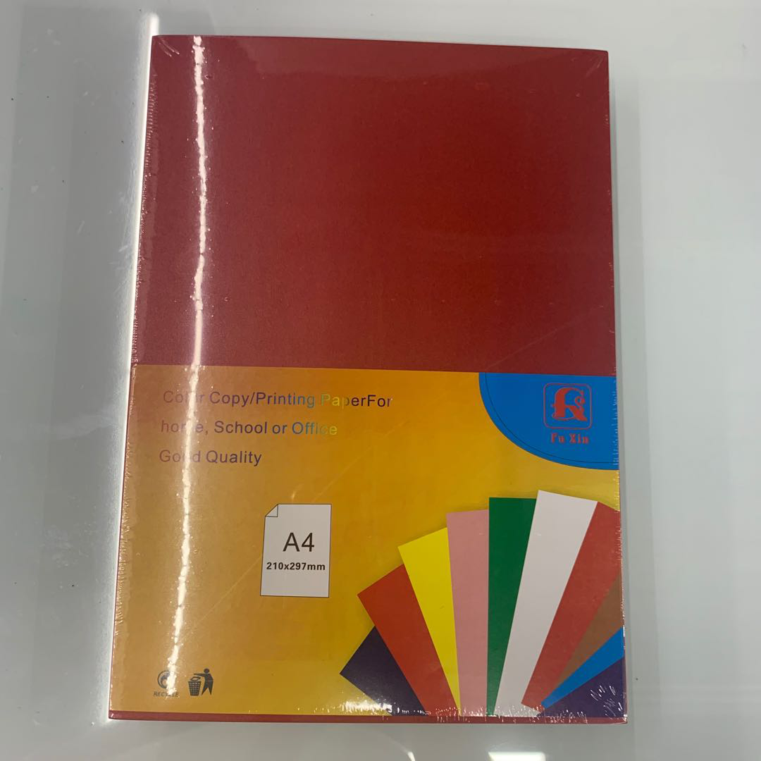 Fuxin Paper Products, Stationery, Culture and Office Factory directly supplies 250 grams of pearlescent paper, 100 sheets per pack of packaging paper