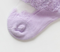 时尚紫色网袜身蕾丝花边夏季女隐形袜舒适船袜产品图
