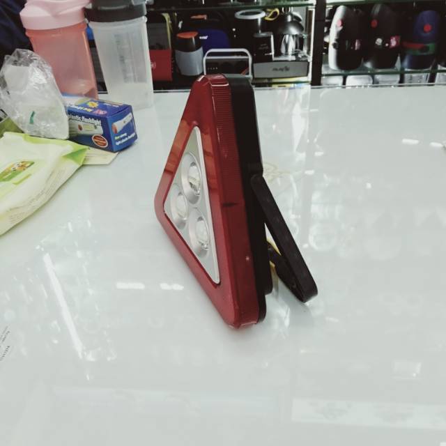 太阳能汽车载三角架警示牌三脚架故障危险停车反光车用危险停车牌