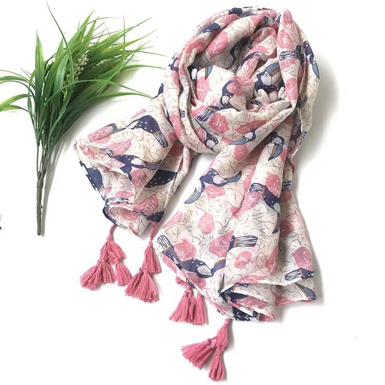 Japanese Small Fresh Style Simple Scarf With Comfortable Specification drawing
