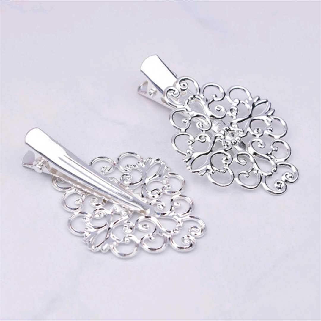 Ancient-style diy accessories, hairpins, material kits, homemade hair accessories, headwear, mixed ancient-style hair clips, accessories, hair clips, copper hair clips, small hair clips 7/B28 clips 4.0 details Picture