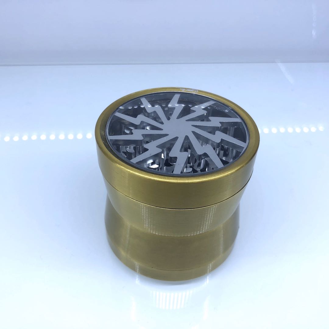 高质量耐用磨烟器 铝材 四层 4-6色混 直径63mm 一件144个起做