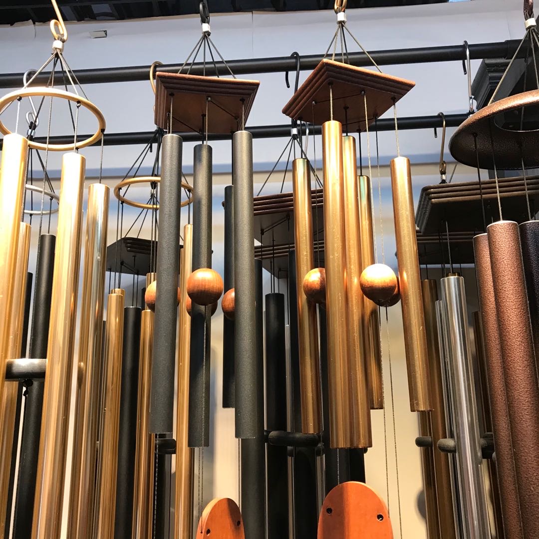 日式音乐风铃金属风铃6管风铃礼物家居风铃挂饰 创意