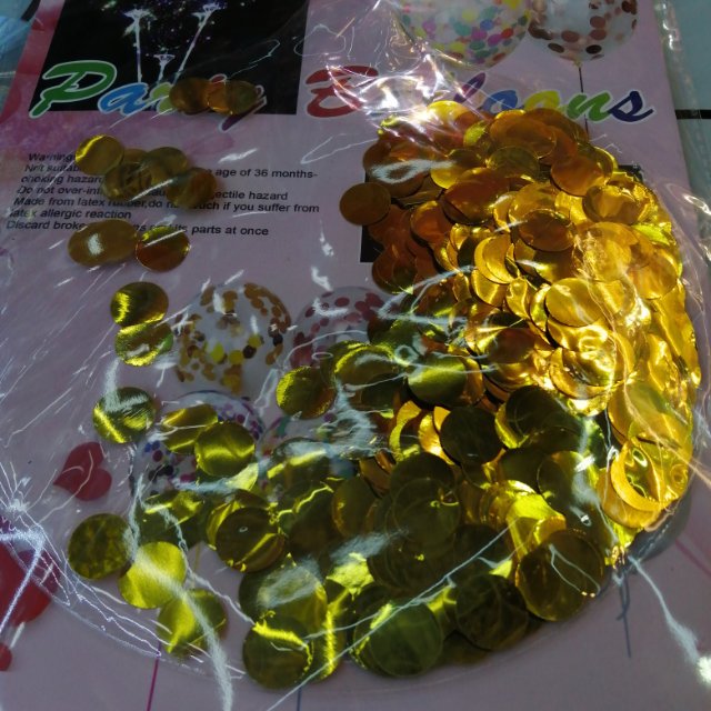 气球生日气球金色波波球乳胶透明气球生日派对装饰用品玫瑰金色亮片气球产品图