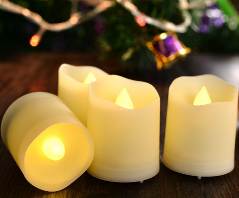 LED电子蜡烛灯遥控茶蜡暖灯圣诞气氛装饰LED仿真蜡烛