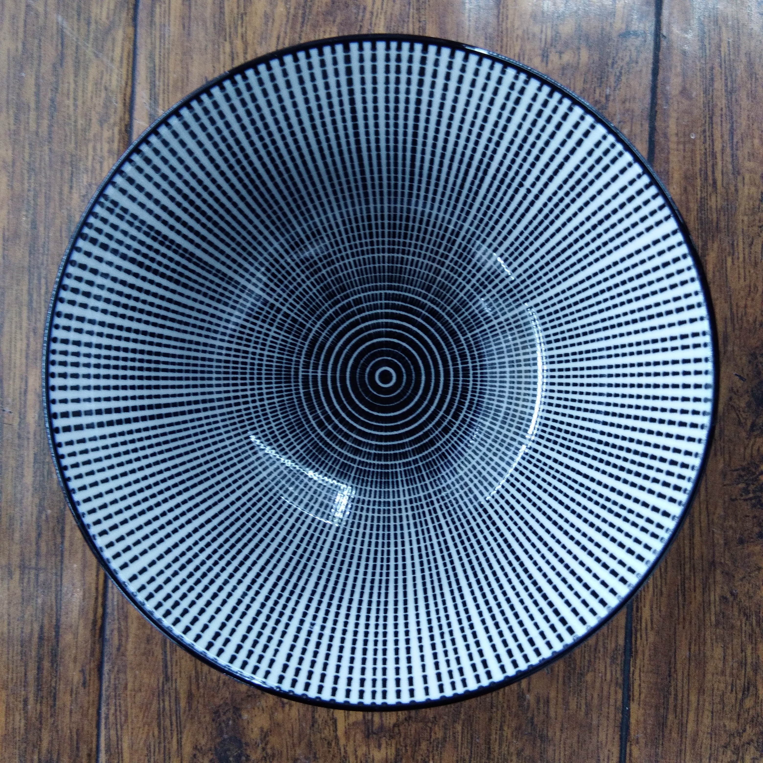 日式和风釉下彩手绘陶瓷米饭碗 餐厅餐具 家用斗型碗 6寸汤碗