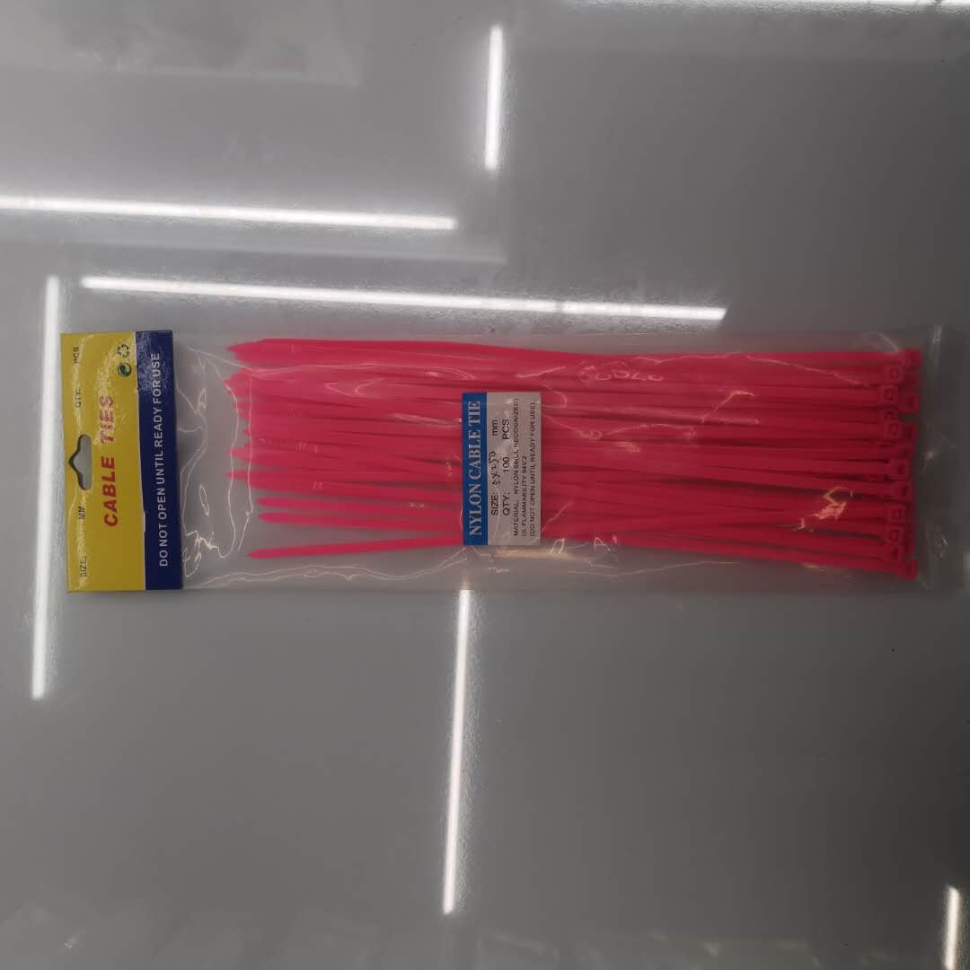 Fixed plastic strapping bands, wire harness bands, binding bands, colored nylon cable ties