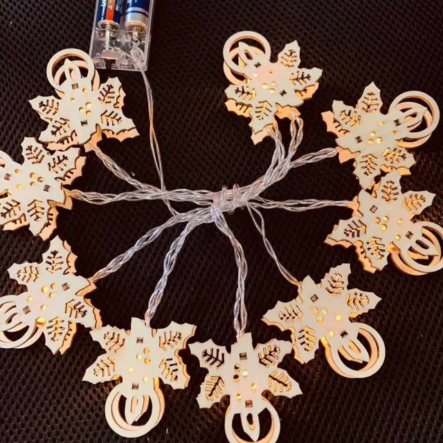 Christmas Decorative Lights Led Light String Lights Internet Red Romantic Small Light Bulb House Small Cage Lantern Big Snowflake Shape New Year Stars 111 Lighting Lighting