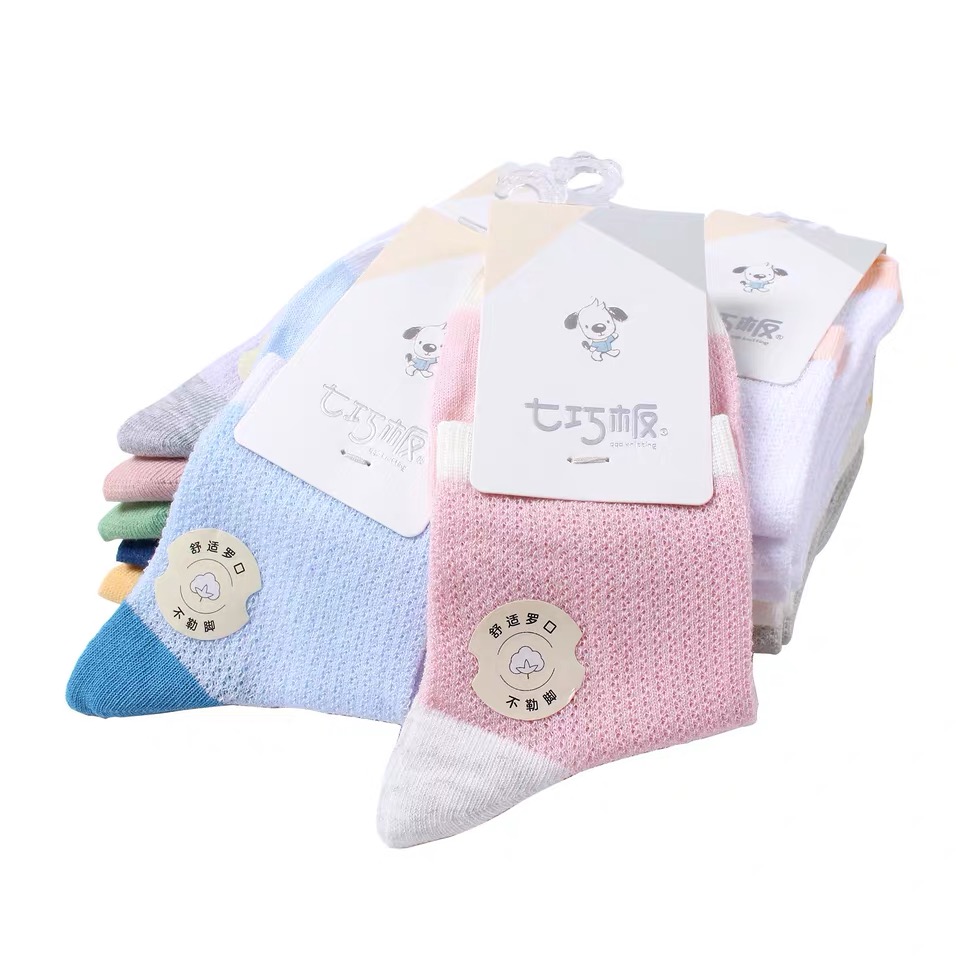 7809 Qiqiao Board Children's Socks, thin style for spring, autumn and Summer Specification image