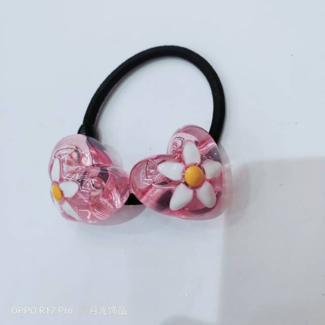 Korean-style trendy acrylic oil drip heart hair band headwear