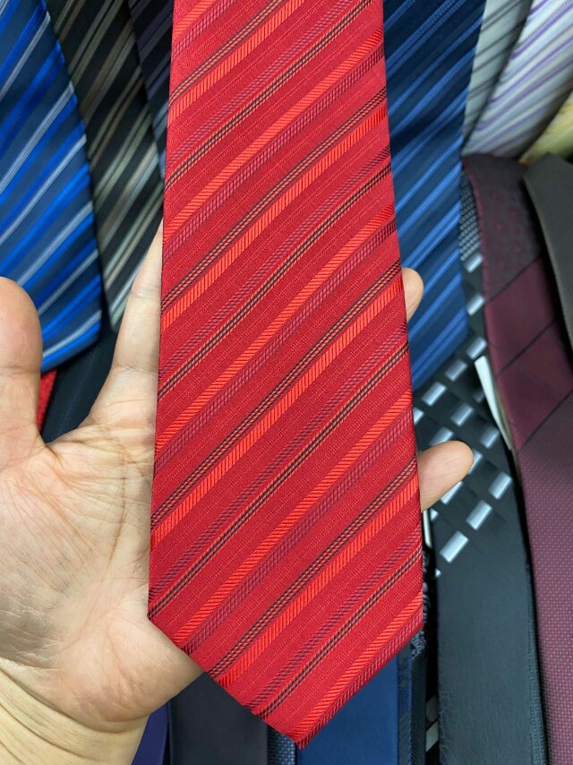 New style of knitted ties and polyester ties for men, factory direct sales Specification image