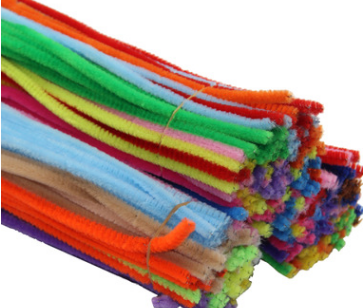 100 pieces of DIY mixed color Christmas wool strips for children's educational toys details Picture