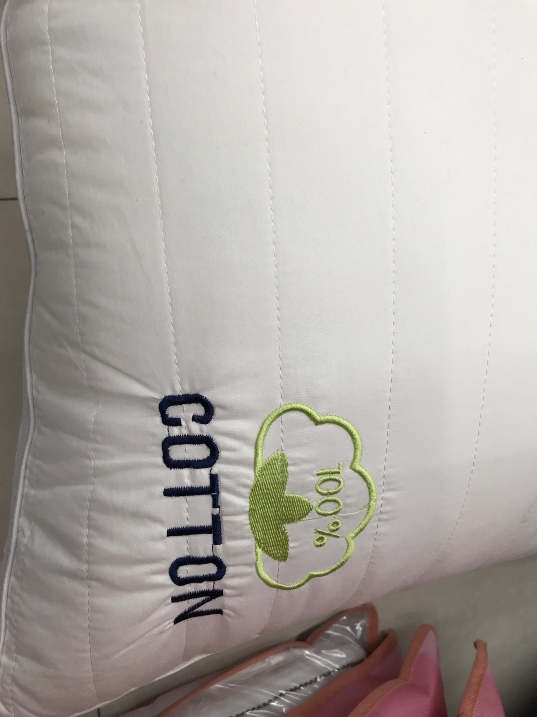 Solid Color Cotton High Elastic Pillow Core 48*75 Specification drawing