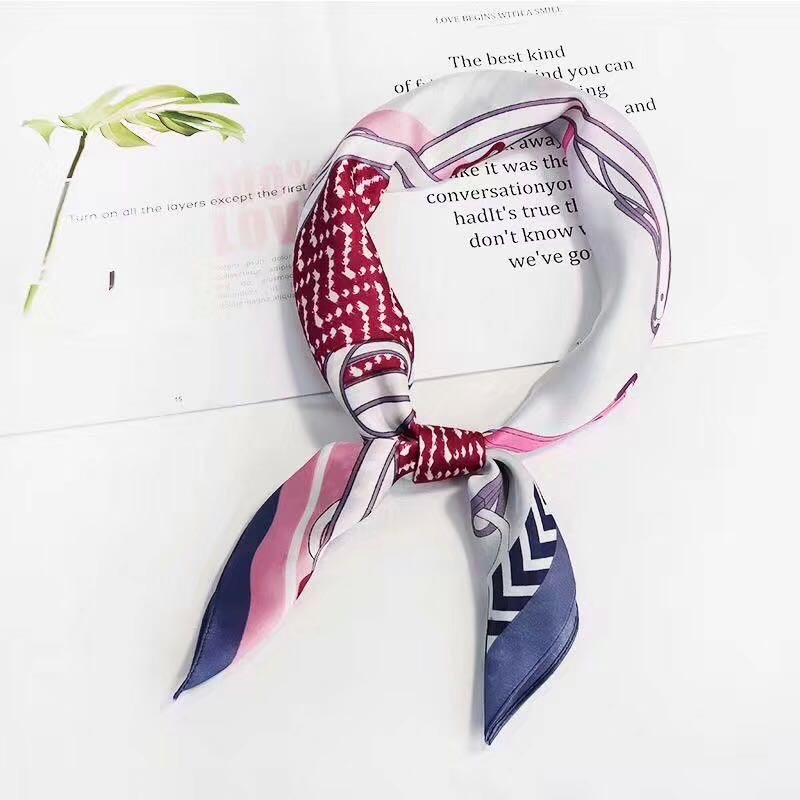 Classic Casual Fashion Ladies Silk Scarf Scarf Small Square
