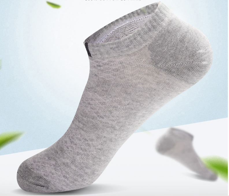 全棉纯色船袜浅口短袜潮春夏款袜子批发图