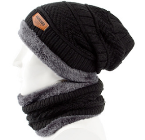 Sombrero hombre invierno plus sombrero de peluche versión coreana sombrero de punto de moda al aire libre engrosado tapa térmica tapa protectora de oído