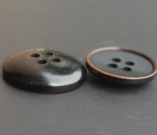 Wool Suit Jeans Electroplated Buttons Customized Round Flat Foot Buttons Specification drawing