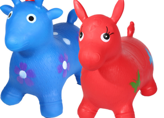 儿童充气玩具音乐跳跳马宝宝加厚跳跳鹿小马玩具充气马