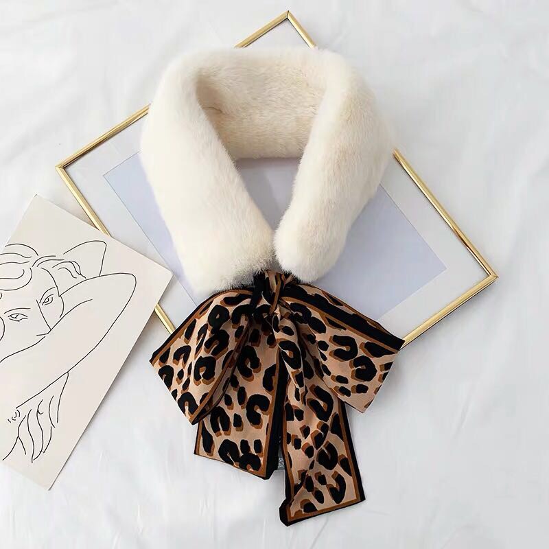 Women's Fashion Trend Casual Korean Version Of Winter Faux Fur Bib