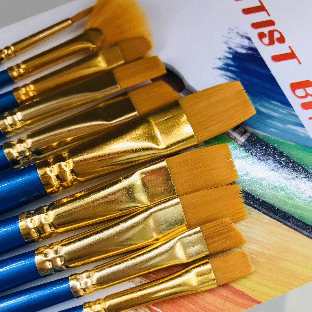 Nylon Brush Set Student Art Professional Hand-Painted Gouache Paint Special Pen Round Head Watercolor Pen Drawing Pen details Picture