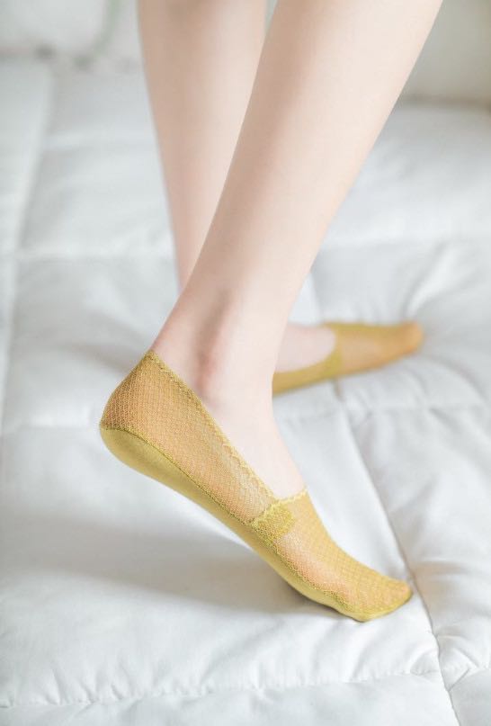 Calcetines barco calcetines mujer de algodón de boca rasa invisible slim versión coreana mujer silicona antideslizante calcetines calcetines primavera/otoño algodón sudor absorbente Specification image