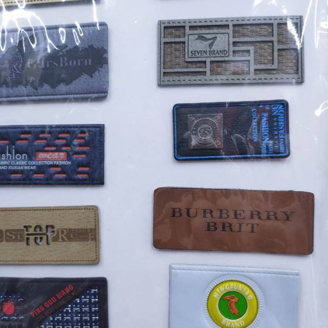 定制设计手作压痕皮标皮牌刻字合金商标腰牛皮标侧标打样