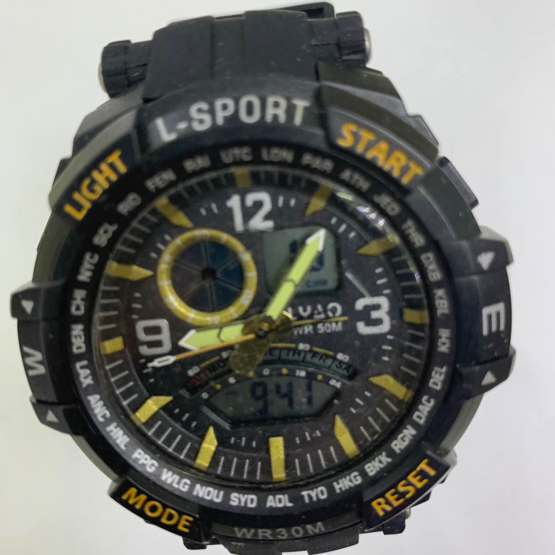 Reloj hombre reloj electrónico junior estudiante niño niños tendencia adolescente reloj a prueba de agua botón negro details Picture