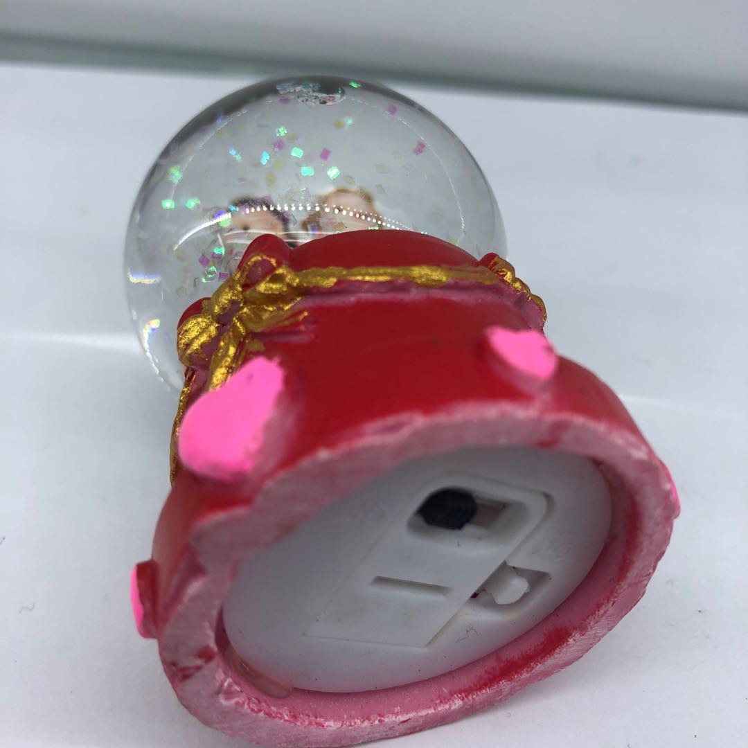 结婚情侣树脂水晶玻璃球工艺品摆件细节图