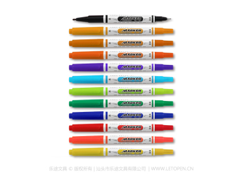12-color small double-headed marker PM-130-12 details Picture