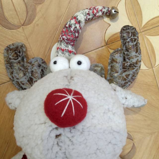 Christmas festive items cartoon sleigh deer decorative dolls Specification image