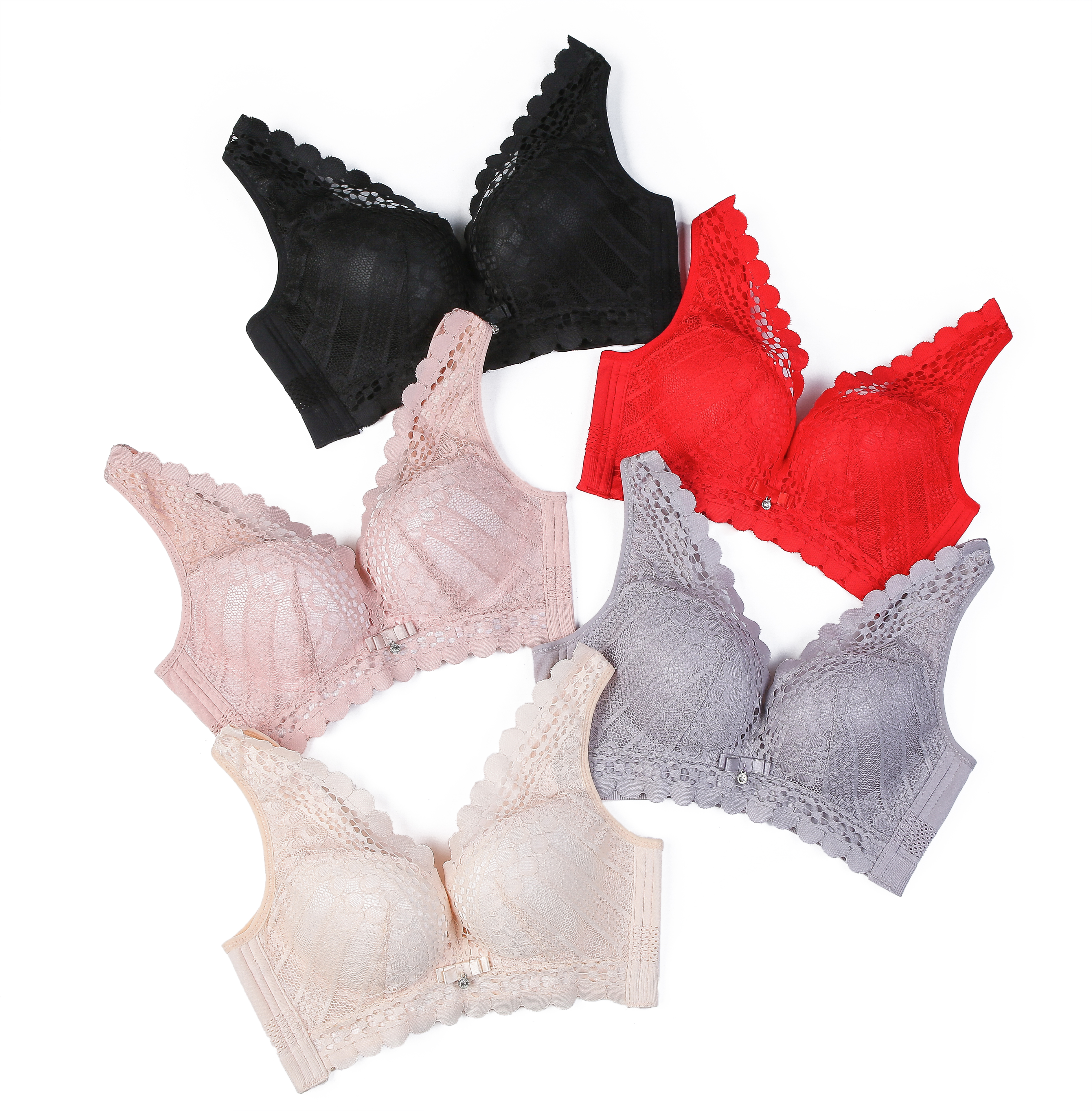 Shu Xinqi Bare Ammonia Seamless No Underwire No Magnetic Thin Bra Comfortable Breathable Lace Underwear Bra