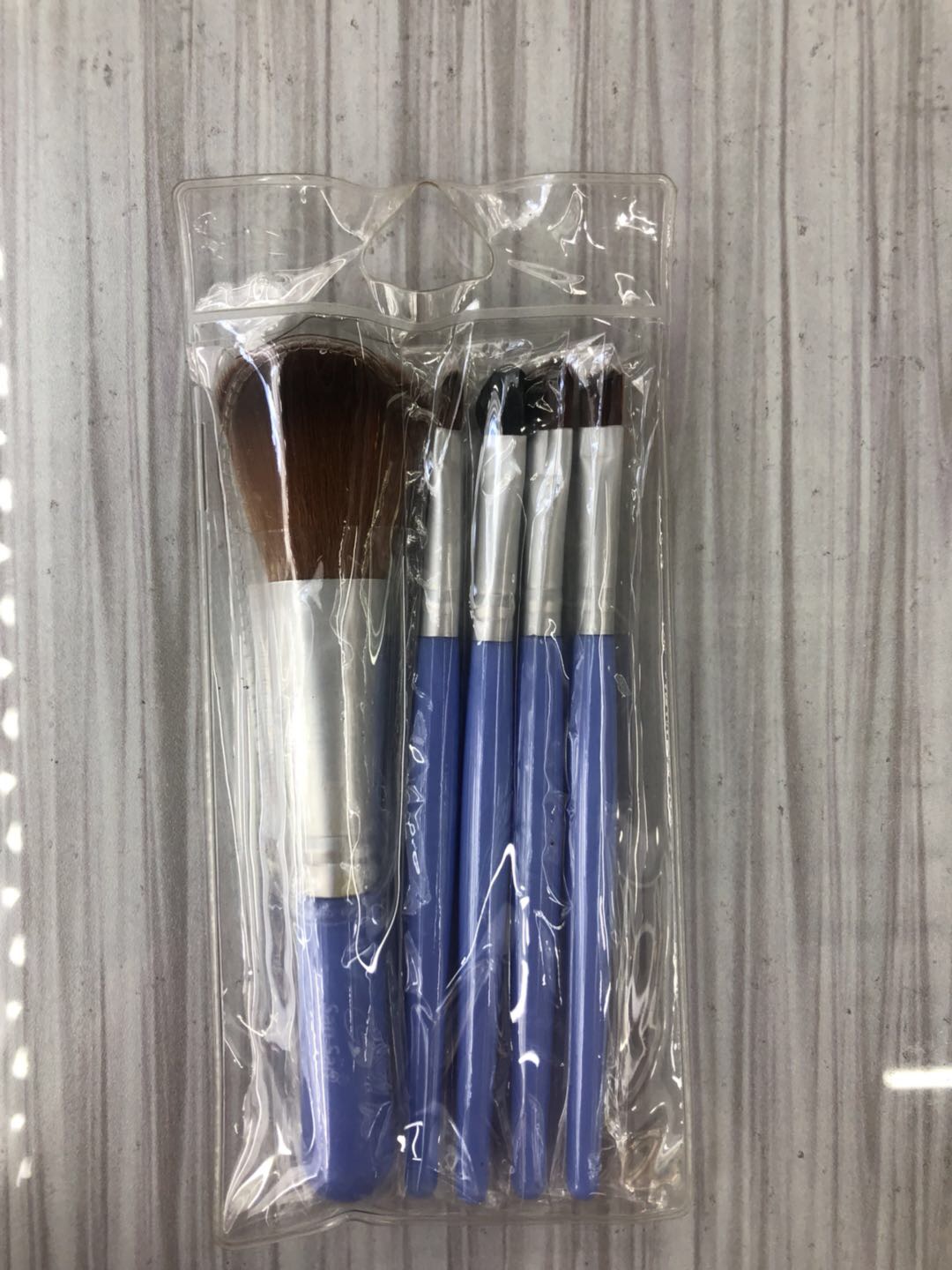 New Round Tube Box Makeup Brush 5-Piece Fashion Light Color Makeup Brush Portable Makeup Tools