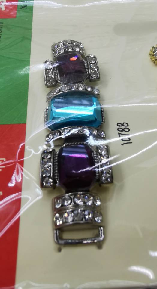 10788# White Square Diamond Alloy Electroplated Buckle Clothing Accessories Shoe And Hat Buckle Alloy Buckle Specification drawing