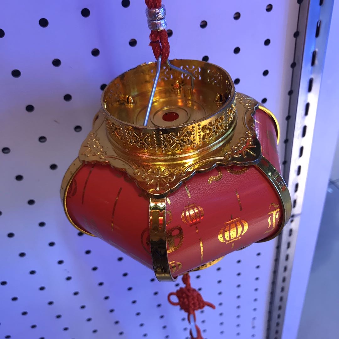 新年春节装饰品高档立体灯笼圆福字红宫灯商场过年大红灯笼挂饰产品图