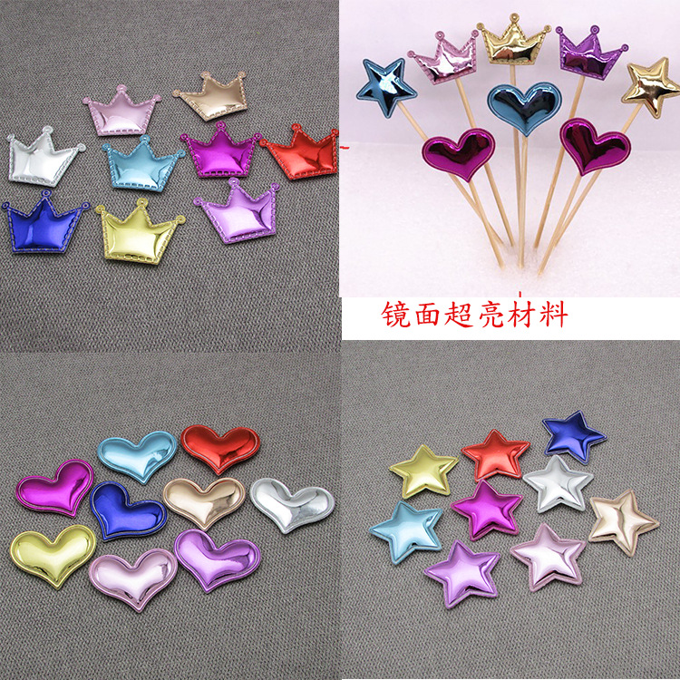 Bamboo Skewer Universal Bright Face Love Crown Five-Pointed Star Accessories Cake Baking Mold Accessories Head Specification drawing