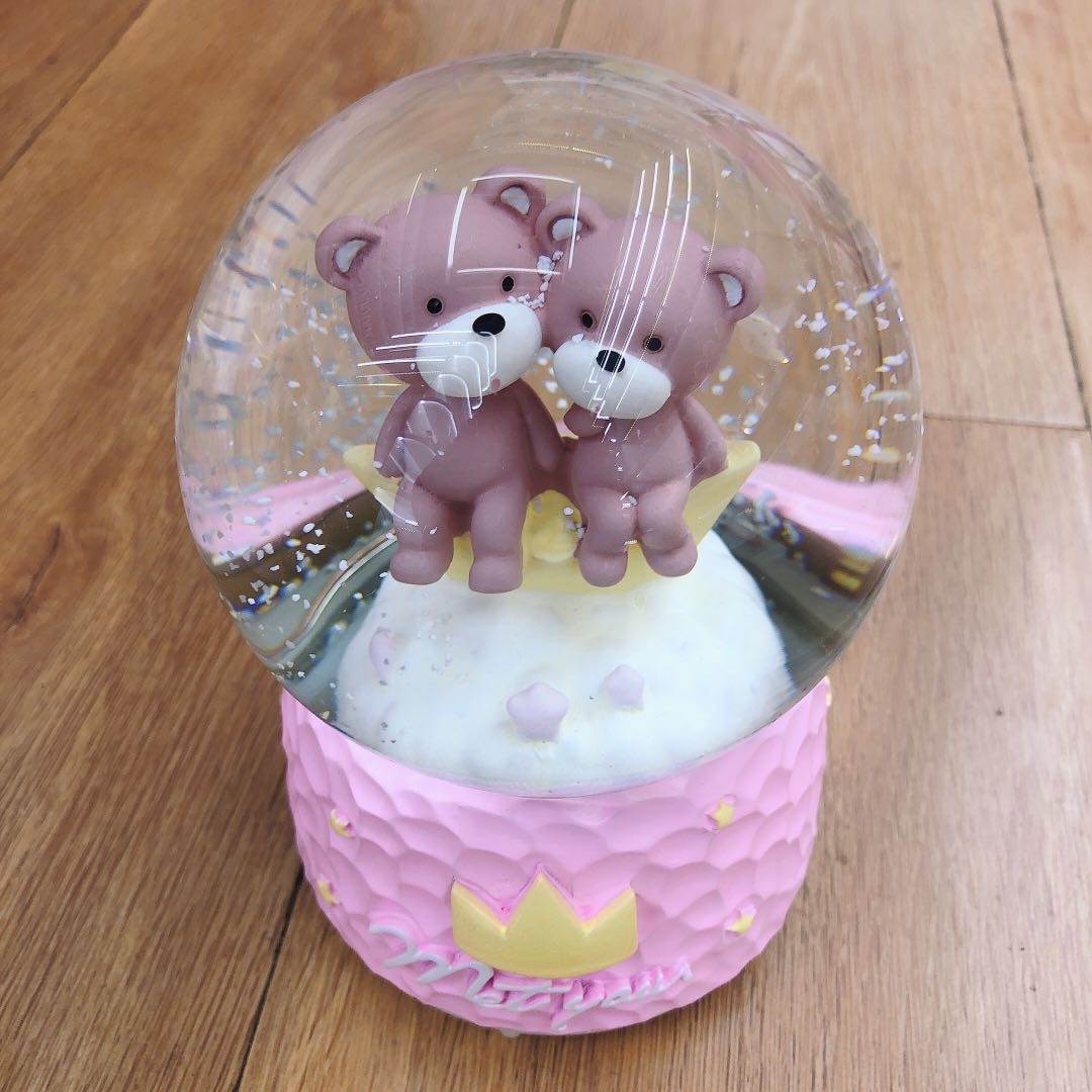 Big crystal ball music box snow Music box Children girl Princess birthday gift Goddess Festival creative gift thumbnail