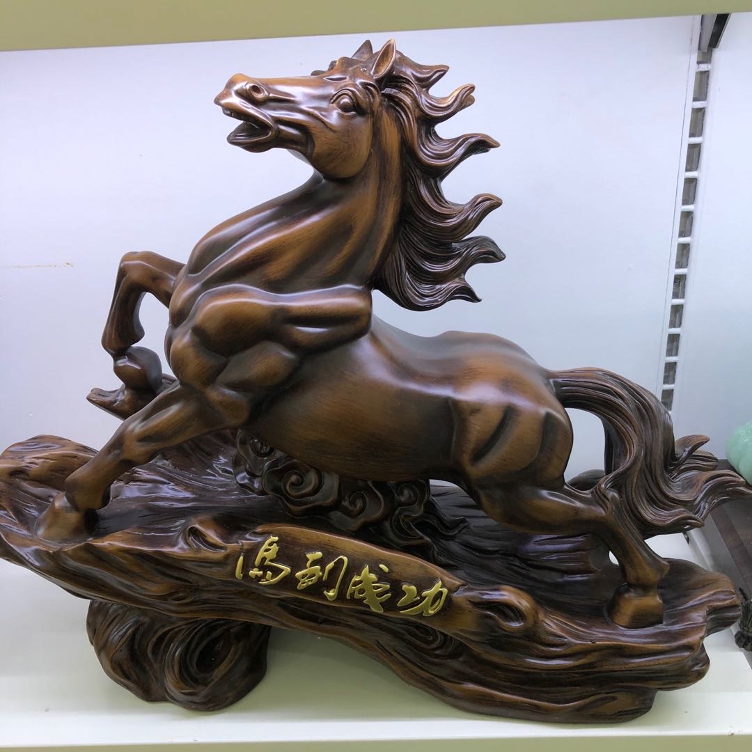 厂家直销马到成功摆件木头摆件