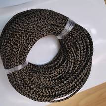 厂家直销黑色编织绳皮革编织绳项链手链腰链等配件