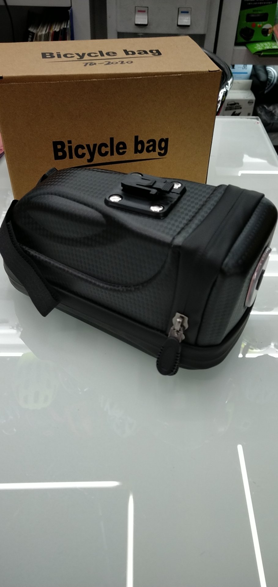Tq Mountain Bike Tail Bag With Safety Warning Light