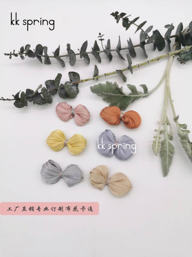 Open flowers: KKspring bright silk bow