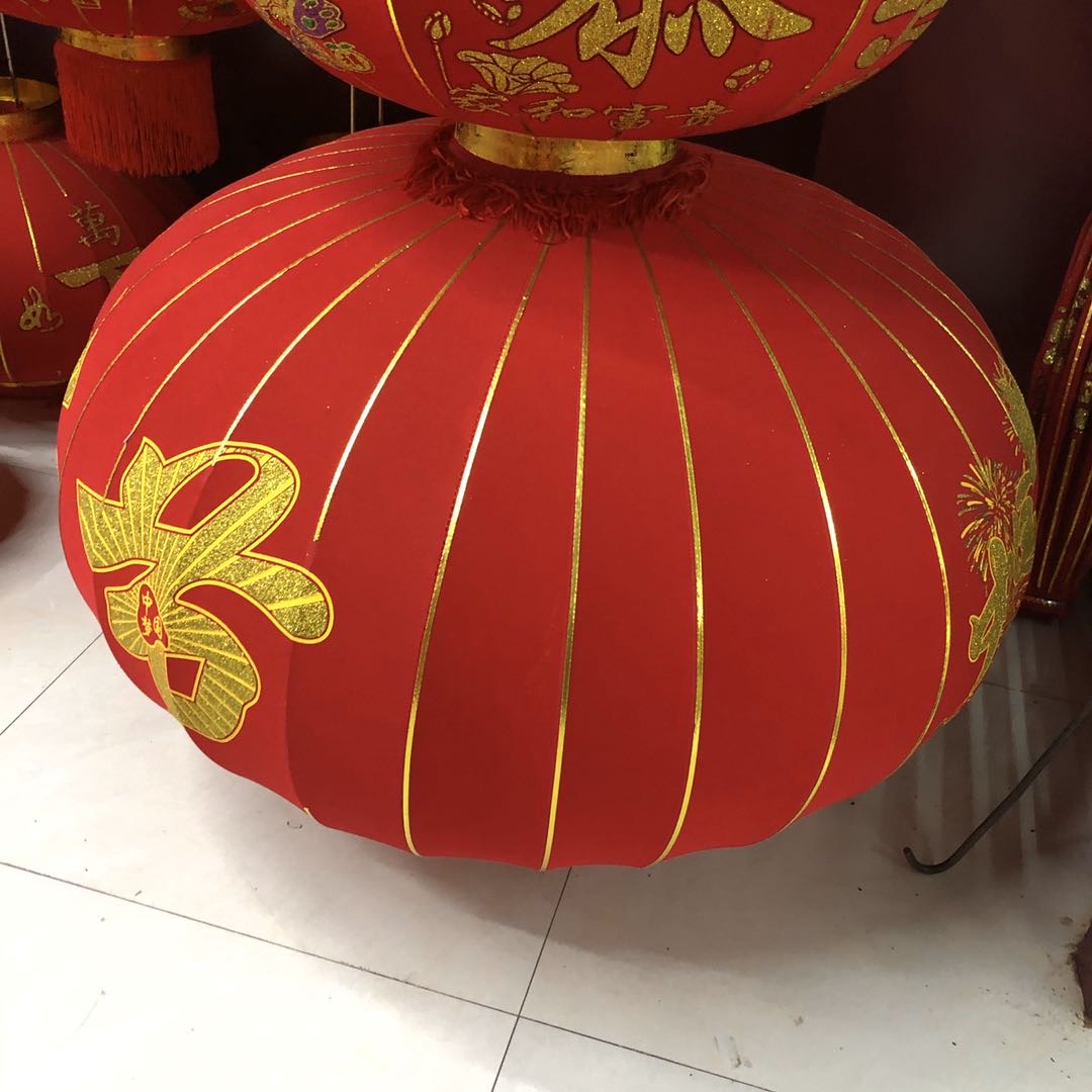 2020春节大红灯笼灯挂饰户外阳台乔迁户外防水场景布置喜庆节日装饰品福字细节图