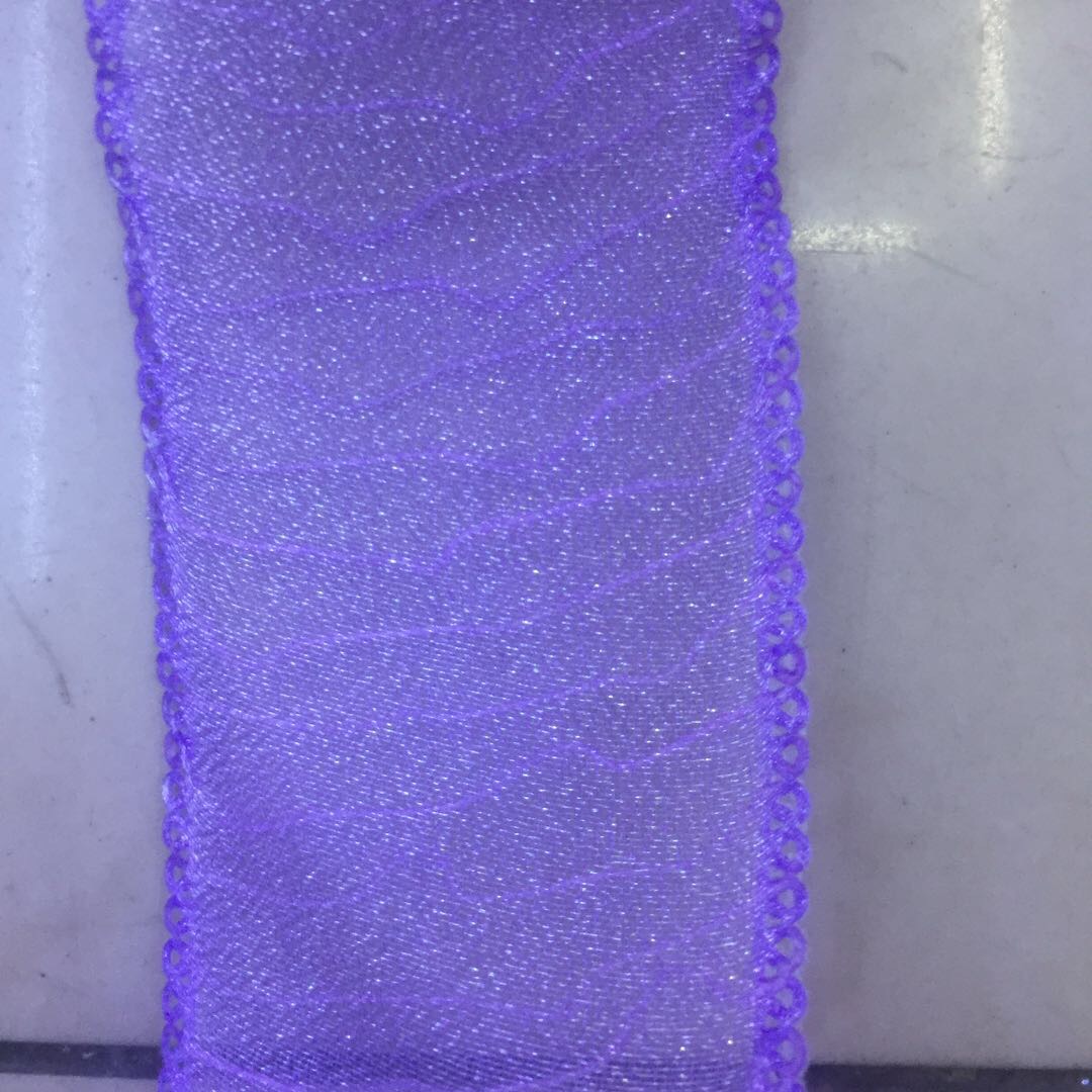Factory direct sales of mesh ribbons for wedding gift packaging webbing details Picture