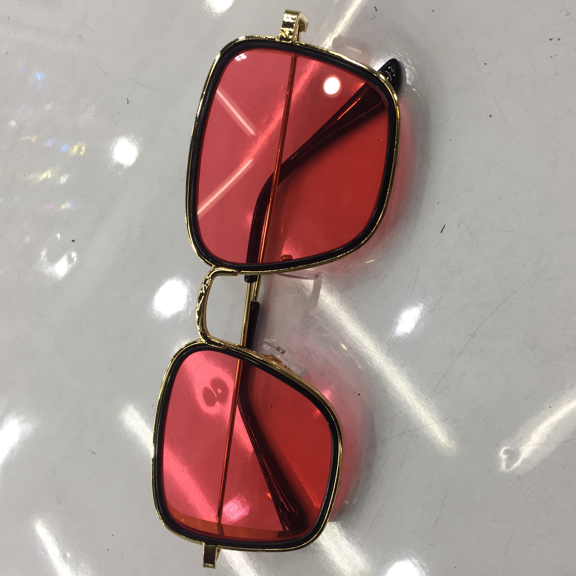 金丝复古宽边黑色街拍夏天防紫外线墨镜女潮圆脸开车沙滩太阳眼镜