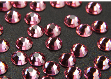 粉红色SS10假双面钻玻璃烫钻美甲钻DIY钻细节图
